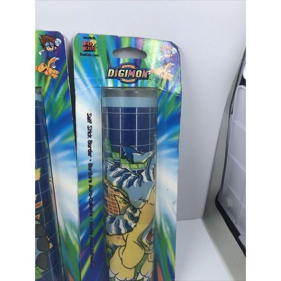 3 Digimon Digital Monsters Self Stick Wall Paper Border 8.4sq.ft 5ydx6.75in VTG. - Picture 10 of 16